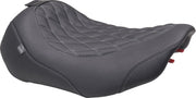 Mustang Wide Tripper™ Solo Seat for 2023-2026 Harley-Davidson Black Grey Polyurethane Vinyl #89503GM