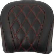 Mustang Wide Tripper™ Passenger Seat for 2023-2026 Harley-Davidson Black Red Polyurethane Vinyl #88511DC