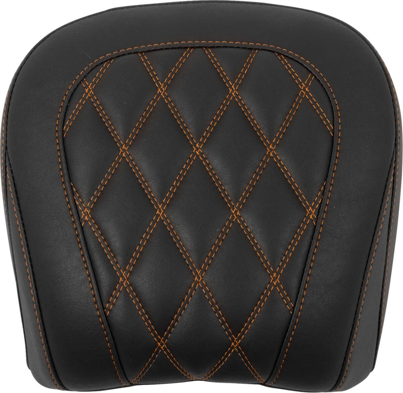 Mustang Wide Tripper™ Passenger Seat for 2023-2026 Harley-Davidson Black Orange Polyurethane Vinyl Each