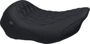 Mustang Wide Tripper™ Solo Seat for 2023-2026 Harley-Davidson Black Blue Polyurethane Vinyl