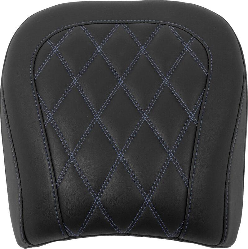 Mustang Wide Tripper™ Passenger Seat for 2023-2026 Harley-Davidson Black Blue Polyurethane Vinyl Each