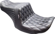 Le Pera Tailwhip Up Front Seat Up-Front Black 2-Up Seat BikerTec #LVU-587DD