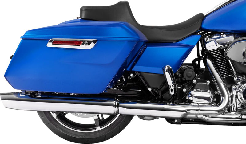 Drag Specialties Seats Extended Reach Predator III Seat for 2023-2025 Harley-Davidson Black 2-Up Seat Vinyl