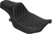 Drag Specialties Seats Extended Reach Predator III Seat for 2023-2025 Harley-Davidson Black 2-Up Seat Vinyl