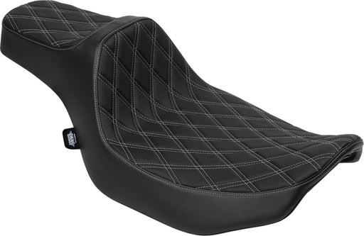Drag Specialties Seats Extended Reach Predator III Seat for 2023-2025 Harley-Davidson Black 2-Up Seat Vinyl