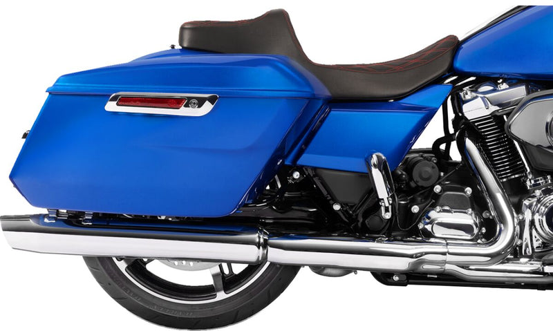 Drag Specialties Seats Extended Reach Predator III Seat for 2023-2025 Harley-Davidson Black 2-Up Seat Vinyl #4706D