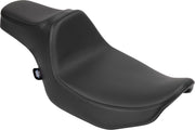 Drag Specialties Seats Extended Reach Predator III Seat for 2023-2025 Harley-Davidson Black 2-Up Seat Leather Vinyl
