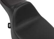 Drag Specialties Seats Extended Reach Predator III Seat for 2023-2025 Harley-Davidson Black 2-Up Seat Leather Vinyl #4706E