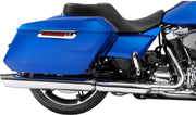 Drag Specialties Seats Freedom Touring Seat for 2023-2025 Harley-Davidson Black Silver 2-Up Seat Vinyl #4711C