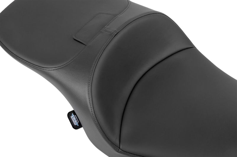 Drag Specialties Seats Freedom Touring Seat for 2023-2025 Harley-Davidson Black 2-Up Seat Leather Vinyl #4711E