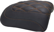 Mustang Padded Passenger Seat Cowl for 2023-2026 Harley-Davidson Black Orange #88611MO