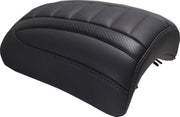 Mustang Padded Passenger Seat Cowl for 2023-2026 Harley-Davidson Black Red Deluxe