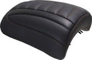 Mustang Padded Passenger Seat Cowl for 2023-2026 Harley-Davidson Black Orange Deluxe