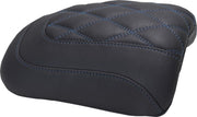 Mustang Padded Passenger Seat Cowl for 2023-2026 Harley-Davidson Black Blue Deluxe #88610SB