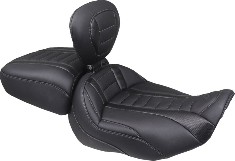 Mustang Wide Deluxe Touring Passenger Seat for 2023-2026 Harley-Davidson Black Grey Each