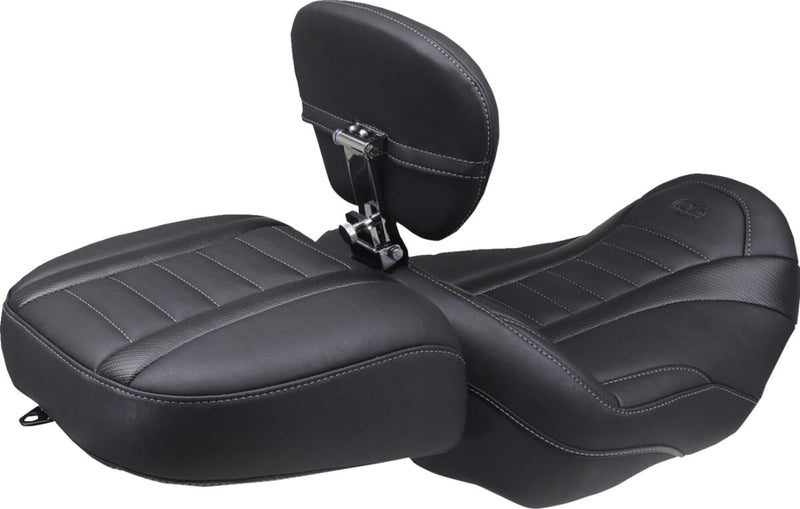 Mustang Wide Deluxe Touring Passenger Seat for 2023-2026 Harley-Davidson Black Grey Each