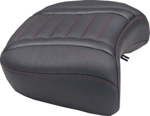 Mustang Wide Deluxe Touring Passenger Seat for 2023-2026 Harley-Davidson Black Red