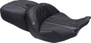 Mustang Deluxe Touring Seat for 2023-2026 Harley-Davidson Black 2-Up Seat One-Piece Vinyl #89411