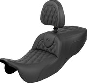 Saddlemen RoadSofa™ Seat for 2015-2025 Harley-Davidson Black 2-Up Seat Saddlehyde™