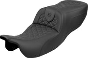 Saddlemen RoadSofa™ Seat for 2015-2025 Harley-Davidson Black 2-Up Seat Saddlehyde™