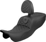 Saddlemen RoadSofa™ Seat for 2015-2025 Harley-Davidson Black 2-Up Seat Saddlehyde™