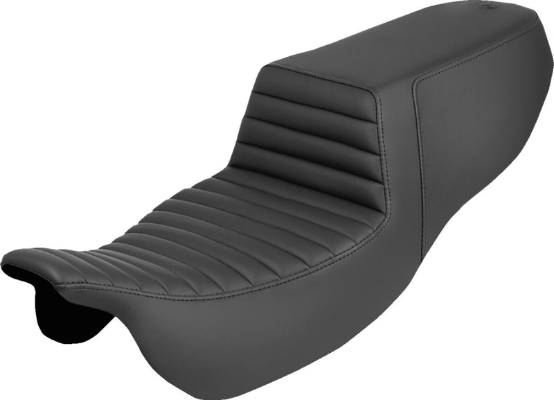 Saddlemen Step-Up Seat for 2015-2025 Harley-Davidson Black 2-Up Seat Saddlehyde™ #815-07-171