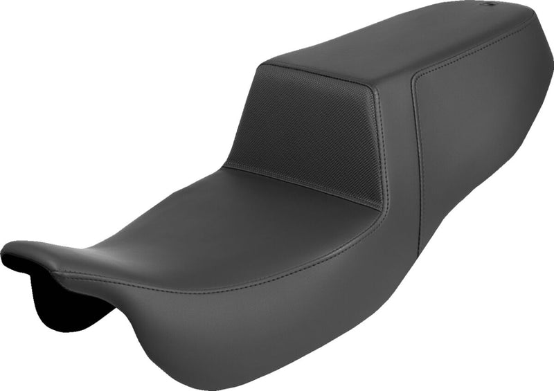Saddlemen Step-Up Seat for 2015-2025 Harley-Davidson Black 2-Up Seat Saddlehyde™ #815-07-174