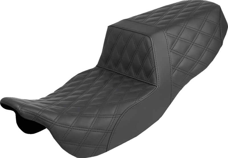 Saddlemen Step-Up Seat for 2015-2025 Harley-Davidson Black 2-Up Seat Saddlehyde™