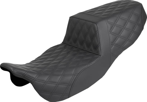 Saddlemen Step-Up Seat for 2015-2025 Harley-Davidson Black 2-Up Seat Saddlehyde™