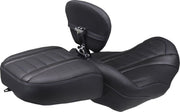 Mustang Deluxe Touring Solo Seat for 2023-2026 Harley-Davidson Black Blue Vinyl Each