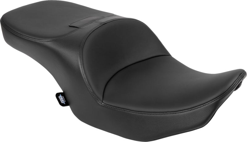 Drag Specialties Seats Freedom Touring Seat for 2023-2025 Harley-Davidson Black 2-Up Seat Leather Vinyl