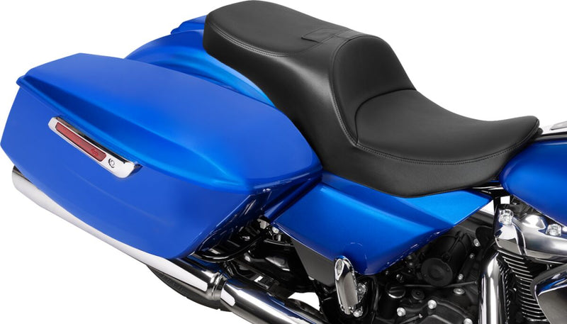 Drag Specialties Seats Freedom Touring Seat for 2023-2025 Harley-Davidson Black 2-Up Seat Leather Vinyl Each