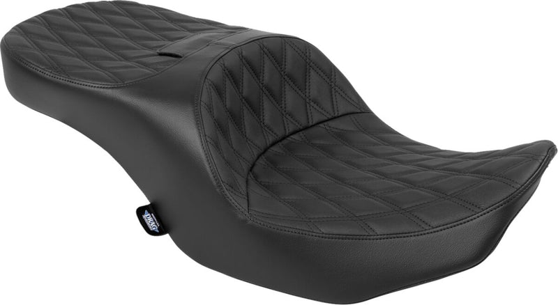Drag Specialties Seats Freedom Touring Seat for 2023-2025 Harley-Davidson Black 2-Up Seat Leather Vinyl #4715F