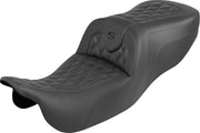 Saddlemen Roadsofa™ Carbon Fibre Seat for 2015-2025 Harley-Davidson Black 2-Up Seat Saddlehyde™