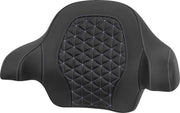 Saddlemen Tour-Pak® Passenger Pad for 2014-2025 Harley-Davidson Roadsofa™ Backrest Pad Black Silver Saddlehyde™
