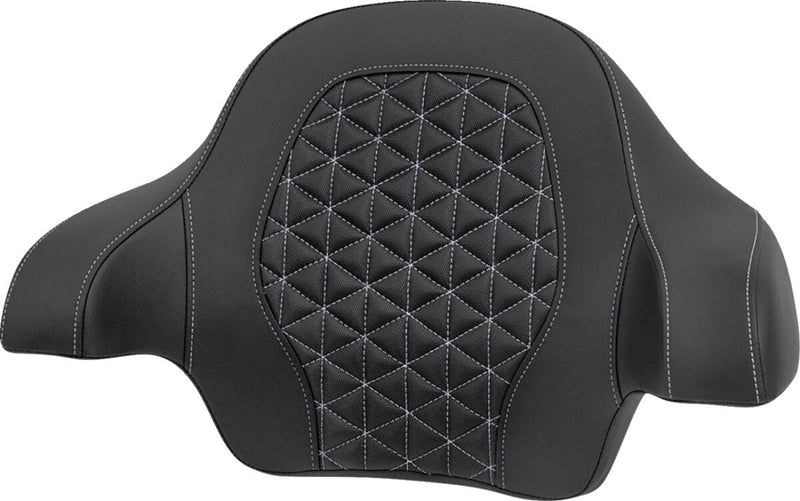Saddlemen Tour-Pak® Passenger Pad for 2014-2025 Harley-Davidson Roadsofa™ Backrest Pad Black Silver Saddlehyde™