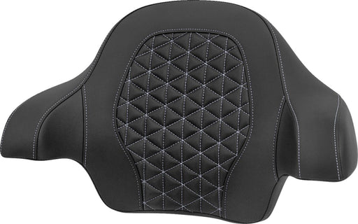 Saddlemen Tour-Pak® Passenger Pad for 2014-2025 Harley-Davidson Roadsofa™ Backrest Pad Black Silver Saddlehyde™
