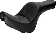 Saddlemen SaddleHyde King Seat w/o Driver Backrest for 2000-2007 Harley-Davidson Softail Deuce Motorcycles Black