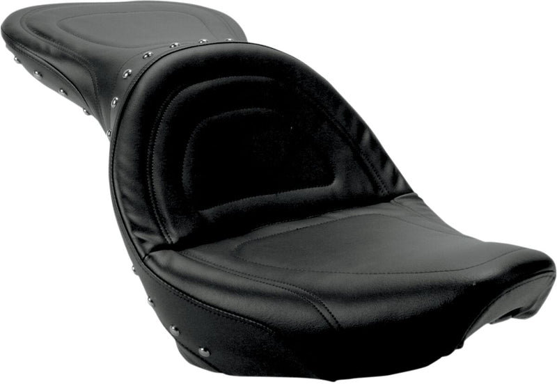 Saddlemen Explorer Special Seat w/o Backrest for 1984-1999 Harley-Davidson Softail Motorcycles Black| Chrome #8800J