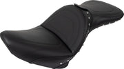Saddlemen Explorer Special Seat w/ Driver Backrest for 1984-1999 Harley-Davidson Softail Motorcycles Black| Chrome #8802J