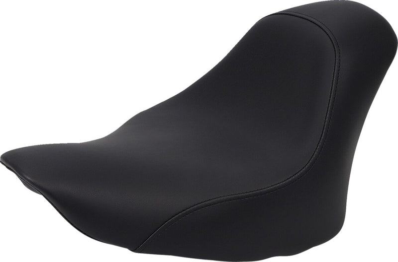 Saddlemen 13 in. Wide SaddleHyde Renegade Deluxe Solo Seat w/o Studs for 2006-2016 Harley-Davidson Softail Motorcycles Black #806-12-002