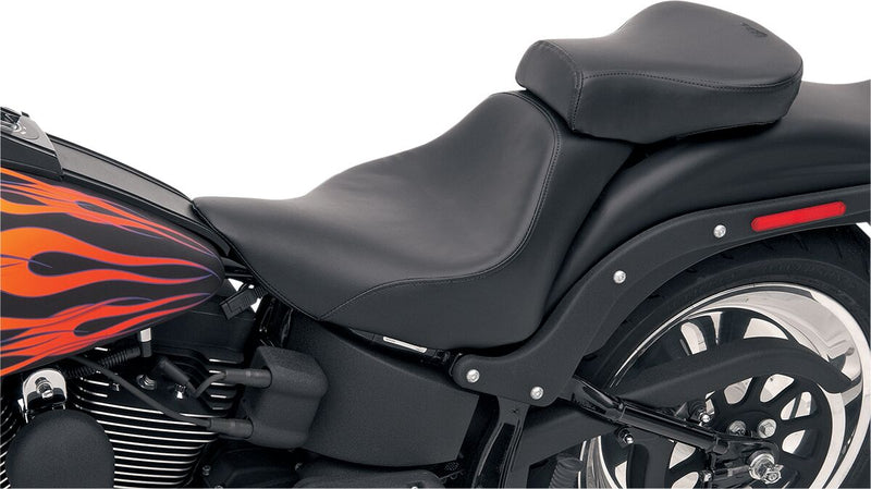 Saddlemen 13 in. Wide SaddleHyde Renegade Deluxe Solo Seat w/o Studs for 2006-2016 Harley-Davidson Softail Motorcycles Black #806-12-002