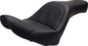 Saddlemen SaddleHyde King Seat w/o Driver Backrest for 2006-2016 Harley-Davidson Softail Motorcycles Black #806-12-052