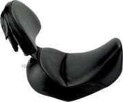 Saddlemen Renegade Heels Down Solo Seat w/Driver Backrest for 2005-2017 Harley-Davidson Softail Motorcycles Black #806-15-0041