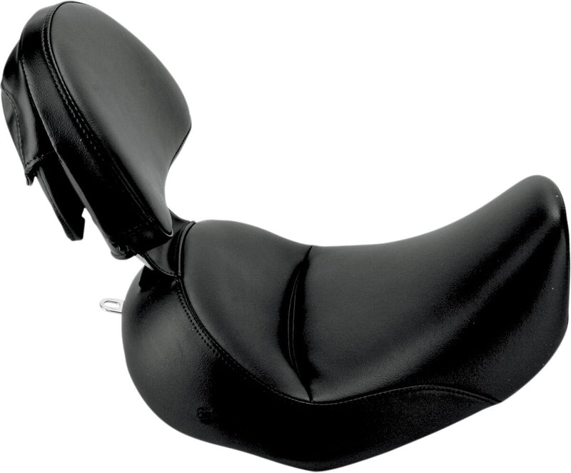 Saddlemen Renegade Heels Down Solo Seat w/Driver Backrest for 2005-2017 Harley-Davidson Softail Motorcycles Black #806-15-0041