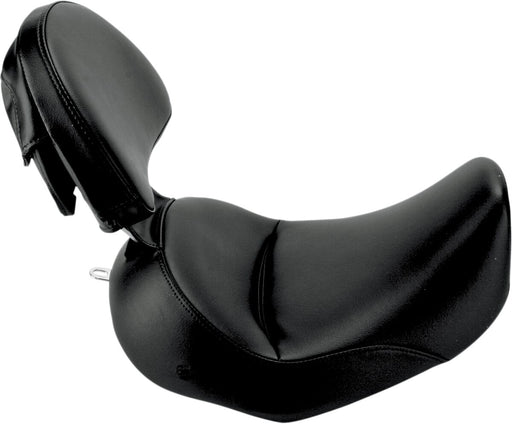 Saddlemen Renegade Heels Down Solo Seat w/Driver Backrest for 2005-2017 Harley-Davidson Softail Motorcycles Black