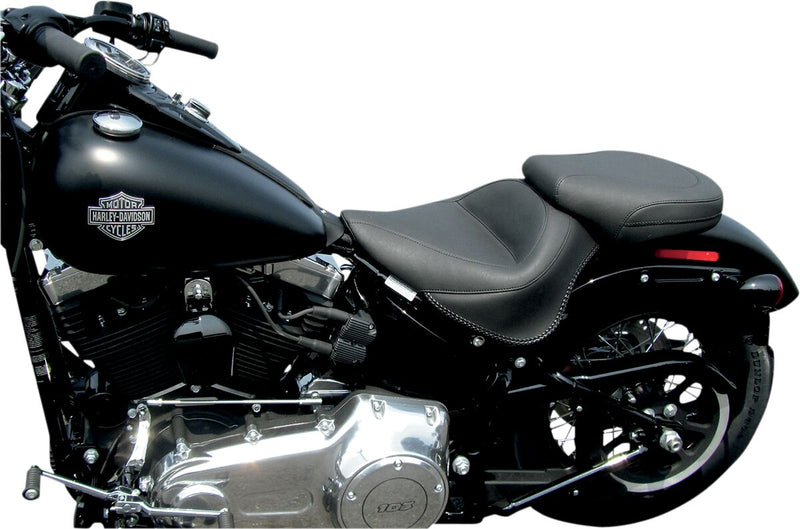 Mustang Seats Wide Vintage Rear Seat for 2011-2013 Harley-Davidson Softail Blackline and 2012-2017 Harley-Davidson Softail Slim Motorcycles