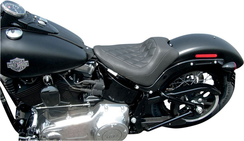 Mustang Wide Tripper™ Solo Seat Black Synthetic Leather #76762