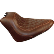 Mustang Wide Tripper™ Solo Seat Brown Synthetic Leather