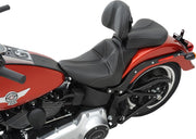 Saddlemen SaddleHyde GC-Style Dominator Solo Seat w/ Backrest Option for 2001-2004,2006-2016 Harley-Davidson Softail Motorcycles Black #806-12-0042